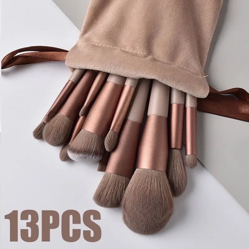 Set of 13 Spring Makeup Brush, Soft Fluffy Professional Kabuki Blend Shadow Makeup Brush, Foundation Blush Powder Eyeshadow Concealer Tools with Bag, Cosmetic Brush Pouch, Festival Beauty Cosmetic Tool, Premium Makeup Brush Set Set of 13 Spring Makeup Brush, Soft Fluffy Professional Kabuki Blend Shadow Makeup Brush, Foundation Blush Powder Eyeshadow Concealer Tools with Bag, Cosmetic Brush Pouch, Festival Beauty Cosmetic Tool, Premium Makeup Brush Set